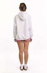 Beginning White And Red Heart Hoodie