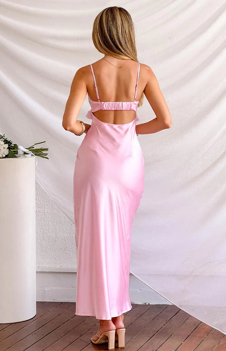 Bella Pink Maxi Dress - US 14 Bella Pink Maxi Dress - US 14