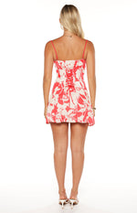 Bellie Red Floral Mini Dress Image
