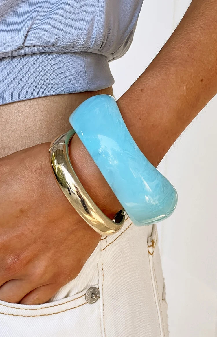 Bernie Aqua Resin Bangle