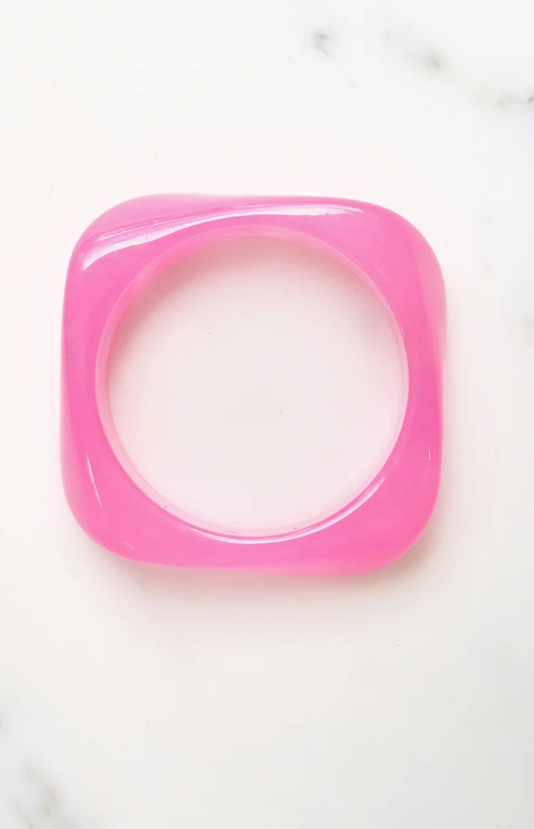 Bernie Pink Resin Bangle
