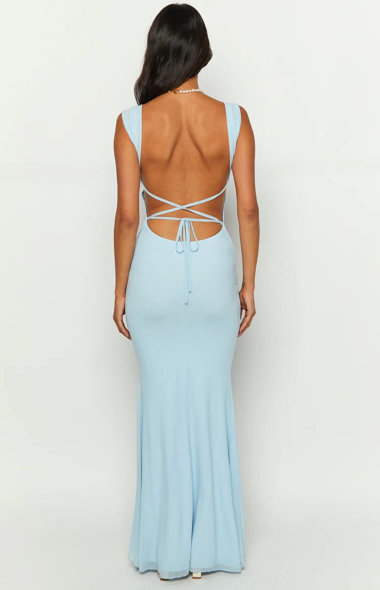 bcbg blue backless dress BCBGMaxAzria | Dresses | Bcbg Maxazria Open Back And Side Dress