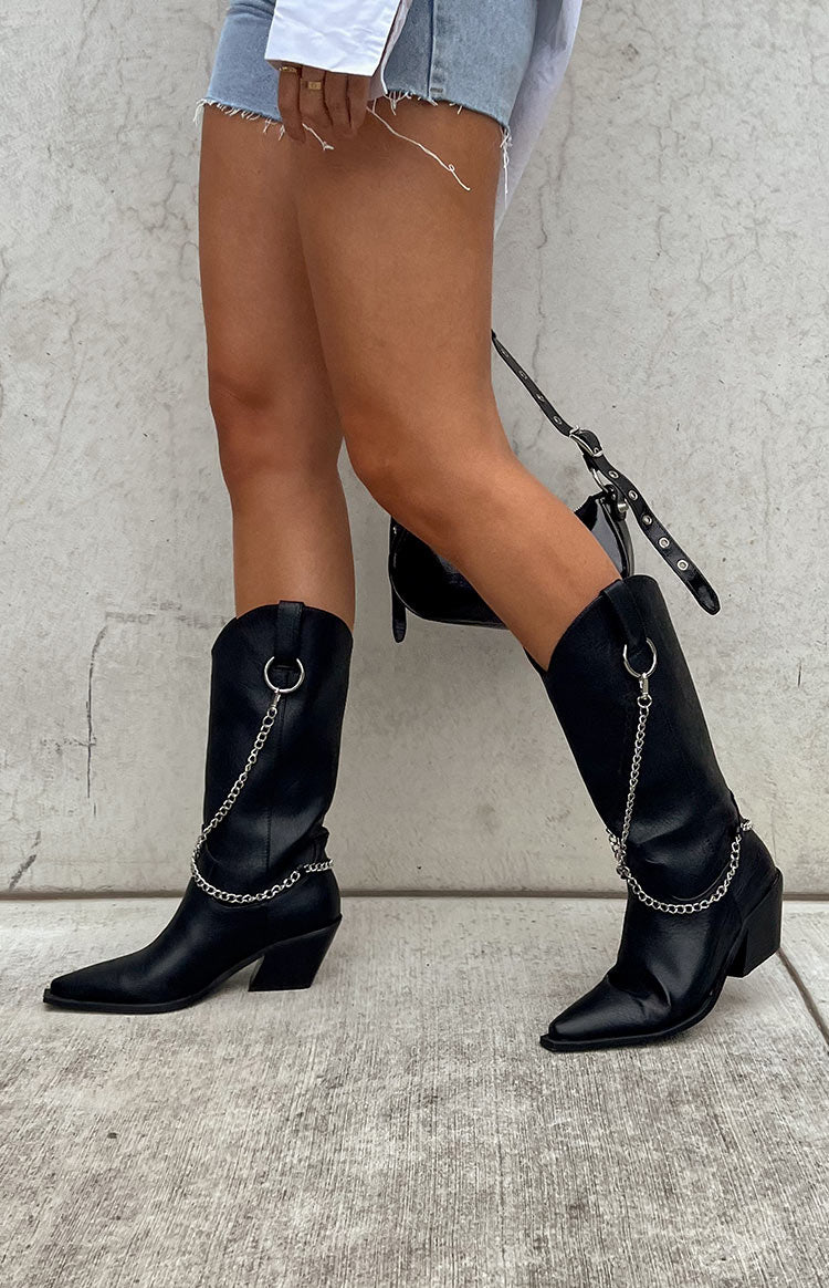 Billini Edward Black Cowboy Boots, | Shop Boots by Billini | Online at Beginning Boutique
