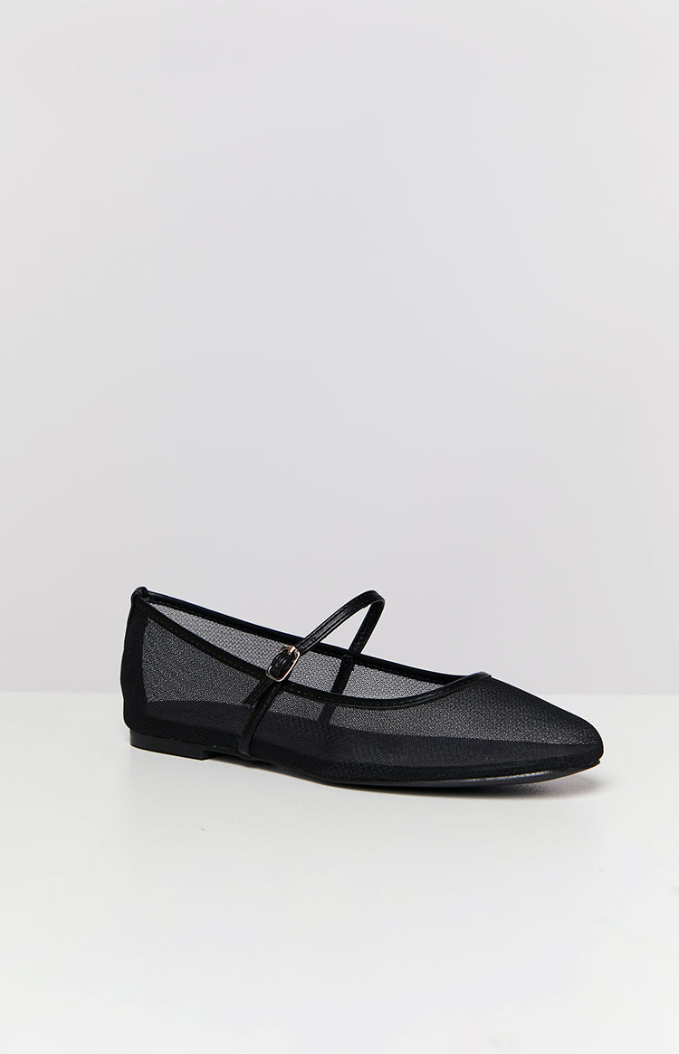 Billini Gilda Black Mesh Ballet Flats | Beginning Boutique US Billini Gilda Black Mesh Ballet Flats | Beginning Boutique US