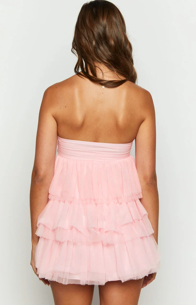 Birthday Girl Pink Mini Party Dress - US 14