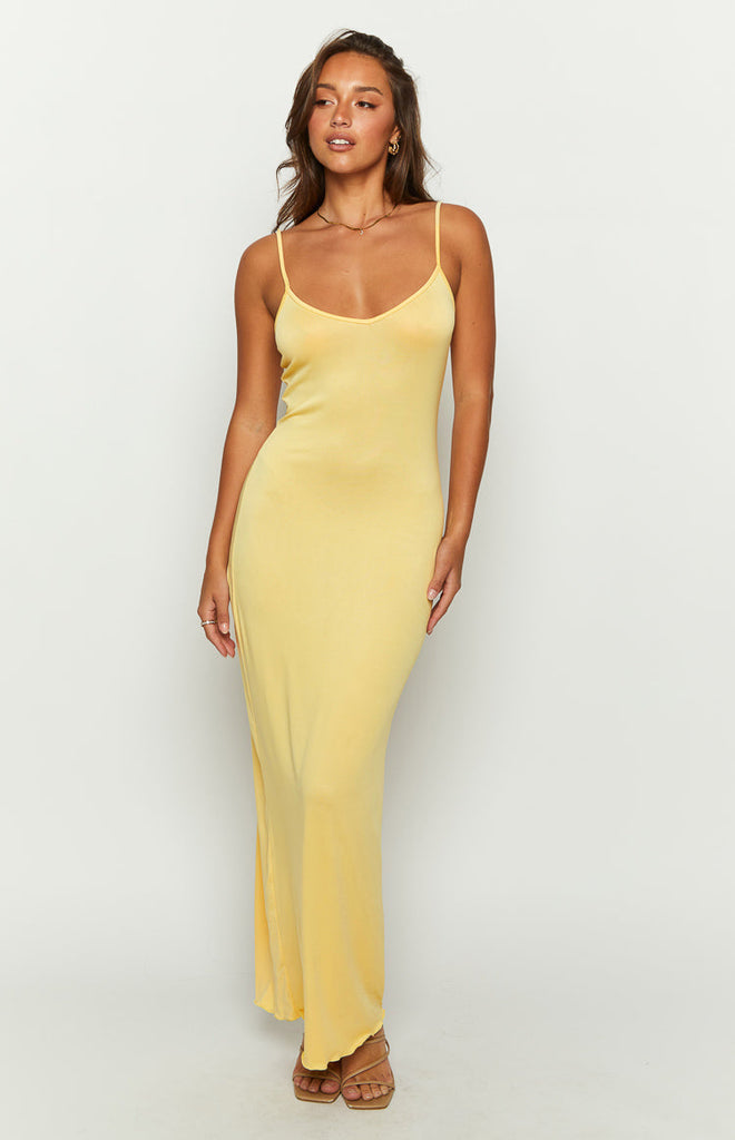 Blake Yellow Lace Maxi Dress – Beginning Boutique US