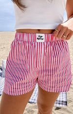 Brad Red Stripe Boxer Shorts Image