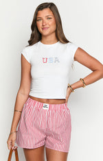 Brad Red Stripe Boxer Shorts Image