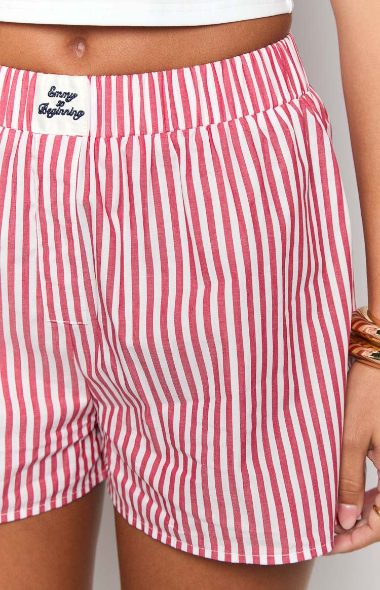 Brad Red Stripe Boxer Shorts Image