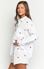 Brad White Strawberry Embroidered Boxer Shorts Image