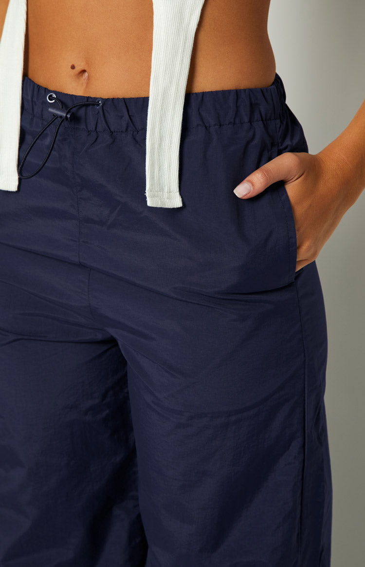 Bronx Navy Drawcord Cargo Pants – Beginning Boutique US