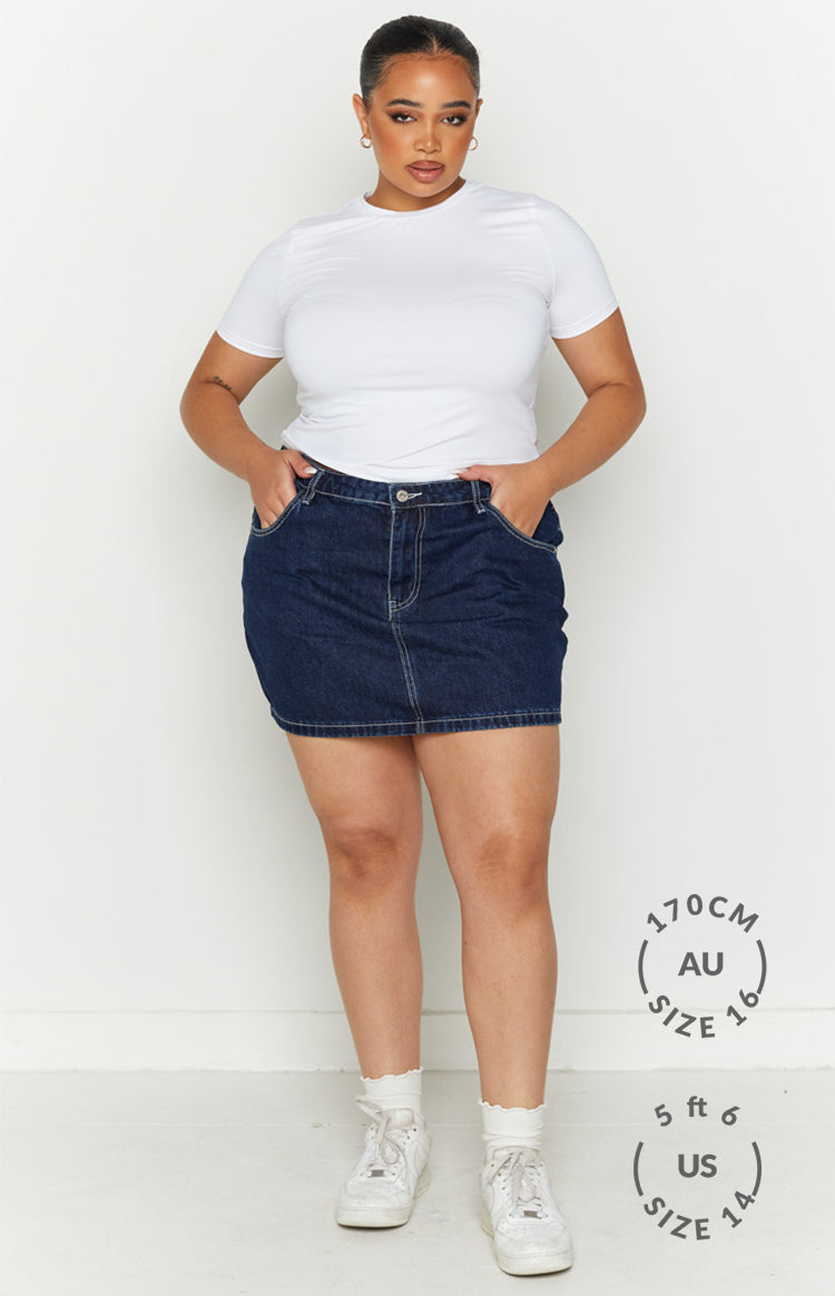 Cadence Denim Mini Skirt Image