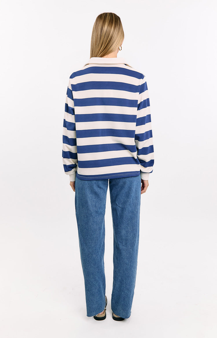 Carey Blue Striped Jersey Image