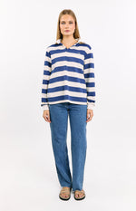 Carey Blue Striped Jersey Image