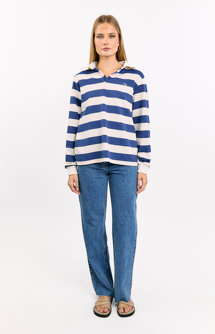 Carey Blue Striped Jersey Image