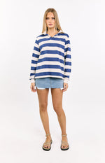 Carey Blue Striped Jersey Image