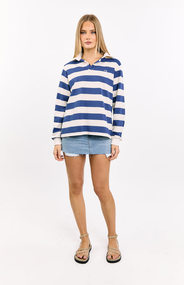 Carey Blue Striped Jersey Image