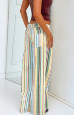Carrie Multi Stripe Low Rise Jeans - PRE ORDER