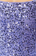 Charming Lilac Sequin Mini Dress