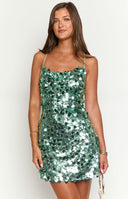 Beginning Boutique Come And Get It Aqua Sequin Party Mini Dress aqua sequin straight neck bodycon mini dress with thin spaghetti straps
