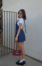 Corbin Denim Halter Neck Mini Dress