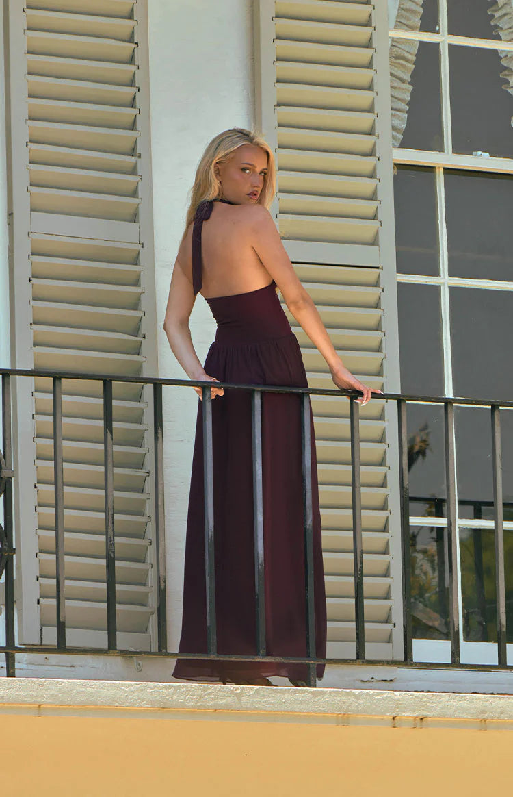 Cosette Burgundy Maxi Dress