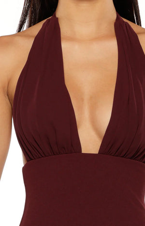 Cosette Burgundy Maxi Dress
