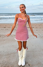 Cutie Pie Red Gingham Mini Dress