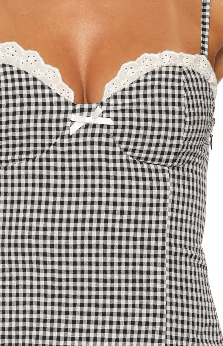 Cutie Black Gingham Mini Dress | Beginning Boutique US