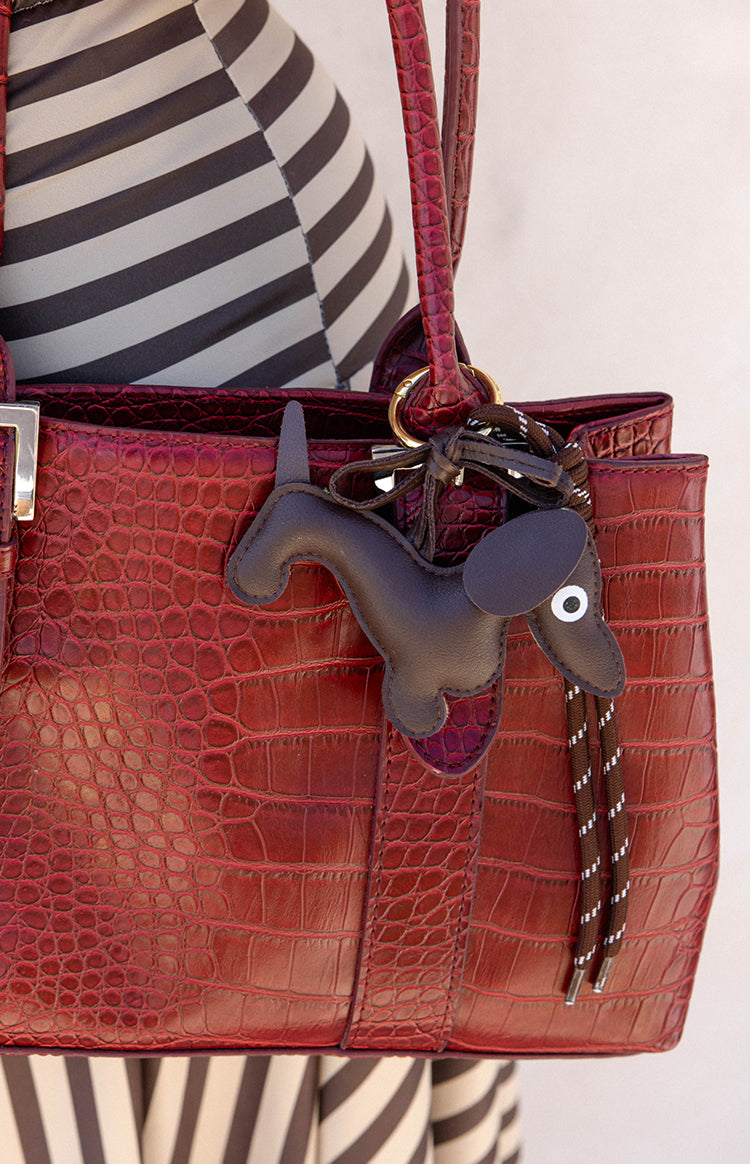 Dachshund Braided Bag Charm Image