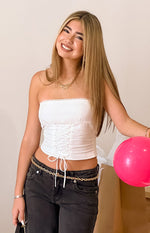 Dakota White Strapless Top Image