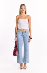 Dakota White Strapless Top Image