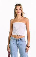 Dakota White Strapless Top Image
