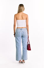 Dakota White Strapless Top Image