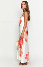 Damia White Floral Maxi Dress