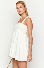 Dekoda White Cap Sleeve Mini Dress Image
