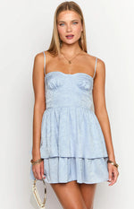 Bethany Blue Mini Dress
