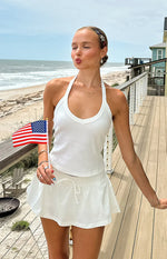 Dulcie White Micro Skort - PRE ORDER
