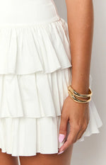 All For You White Mini Dress