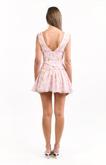 Effie Pink Floral Mini Dress Image