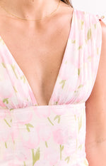 Effie Pink Floral Mini Dress Image