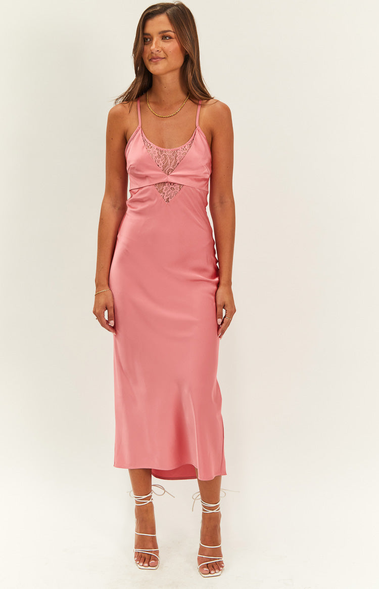 Elery Pink Midi Dress Image