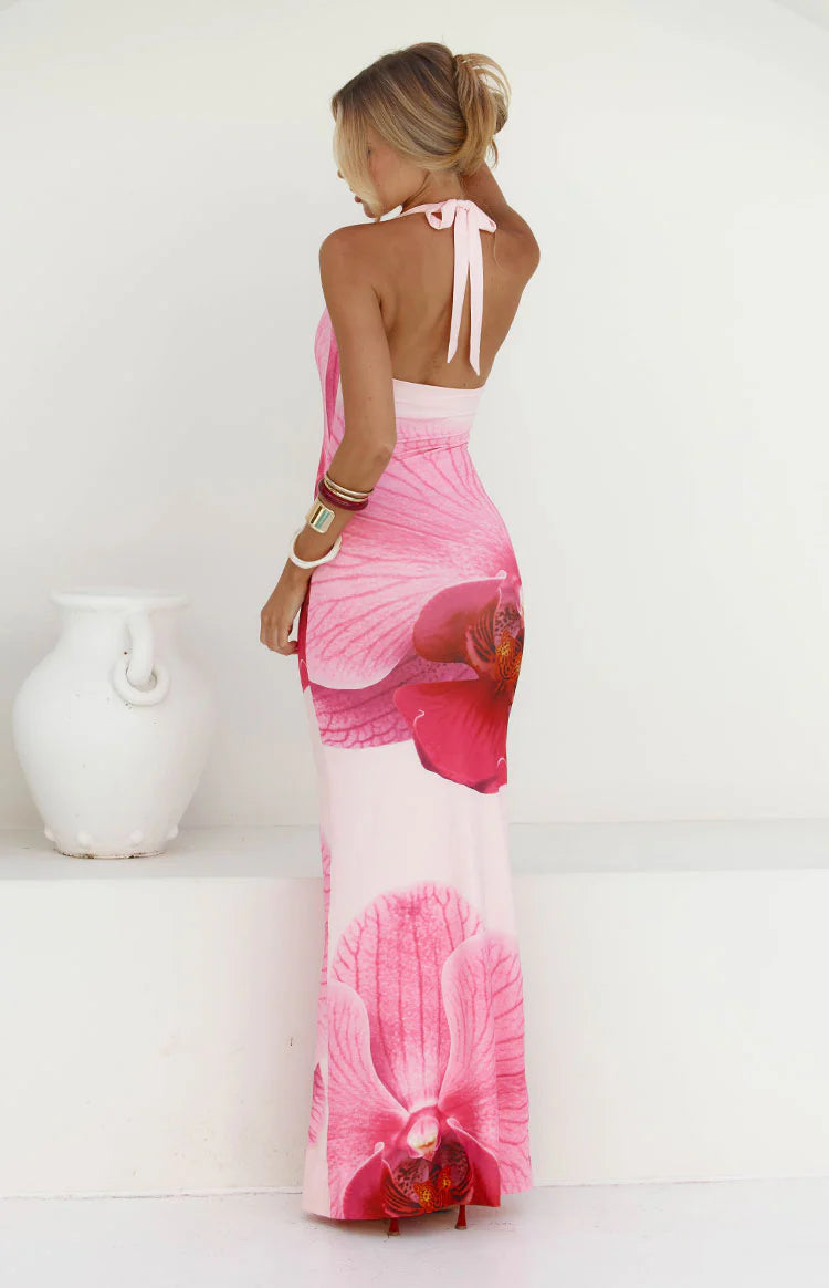 eliana maxi dress Eliana Pink Orchid Maxi Dress - 4