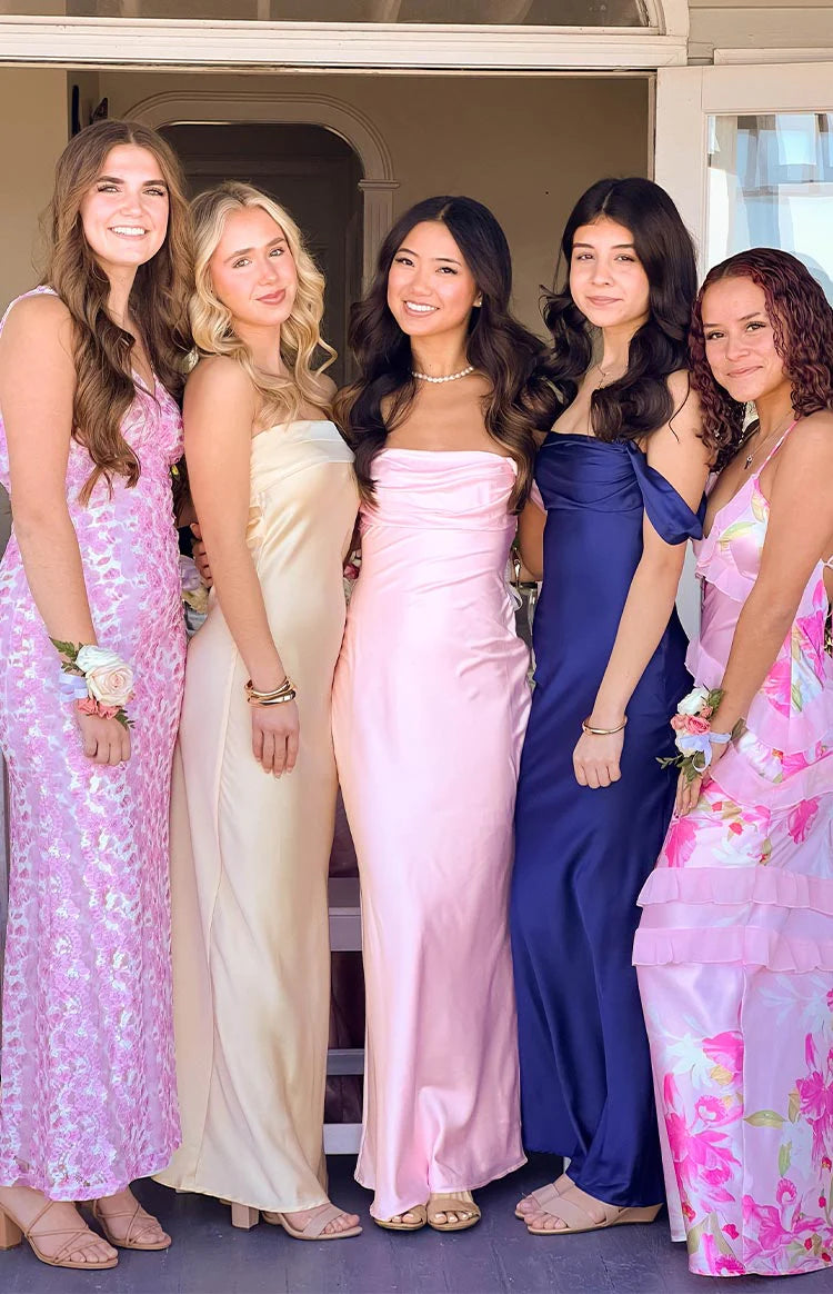 women's light pink strapless off the shoulder dress women's light pink off the shoulder dress women's light pink strapless off the shoulder dress Off the Shoulder Light Pink Corset Tiered Long