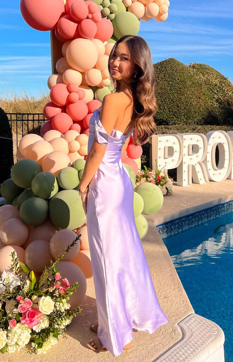 Ella Lilac Off Shoulder Maxi Formal Dress | Beginning Boutique Exclusive Ella Lilac Off Shoulder Maxi Formal Dress | Beginning Boutique Exclusive