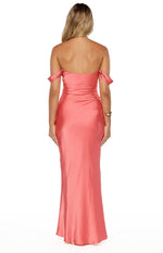 Ella Pink Off Shoulder Prom Dress Image