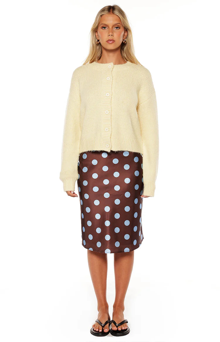 Ellia Butter Yellow Button Down Cardigan
