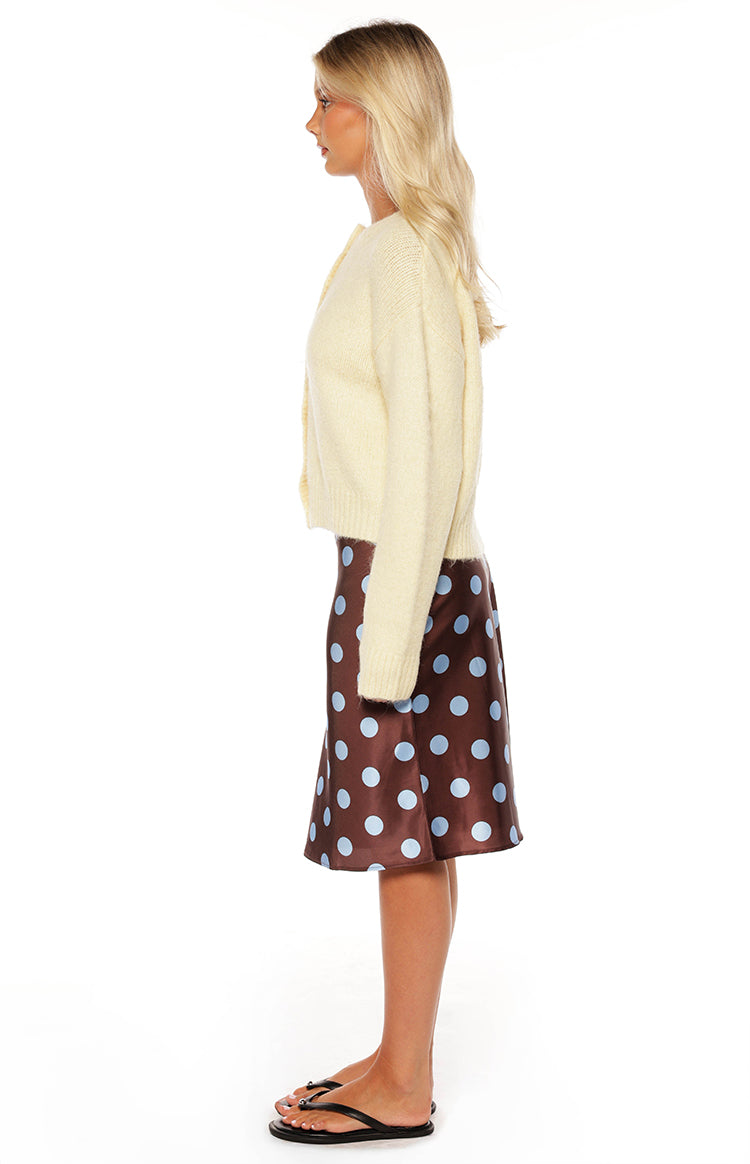 Ellia Butter Yellow Button Down Cardigan