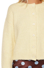 Ellia Butter Yellow Button Down Cardigan