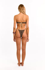 Fitzroy Brown Polka Dot Tie Bikini Bottoms Image